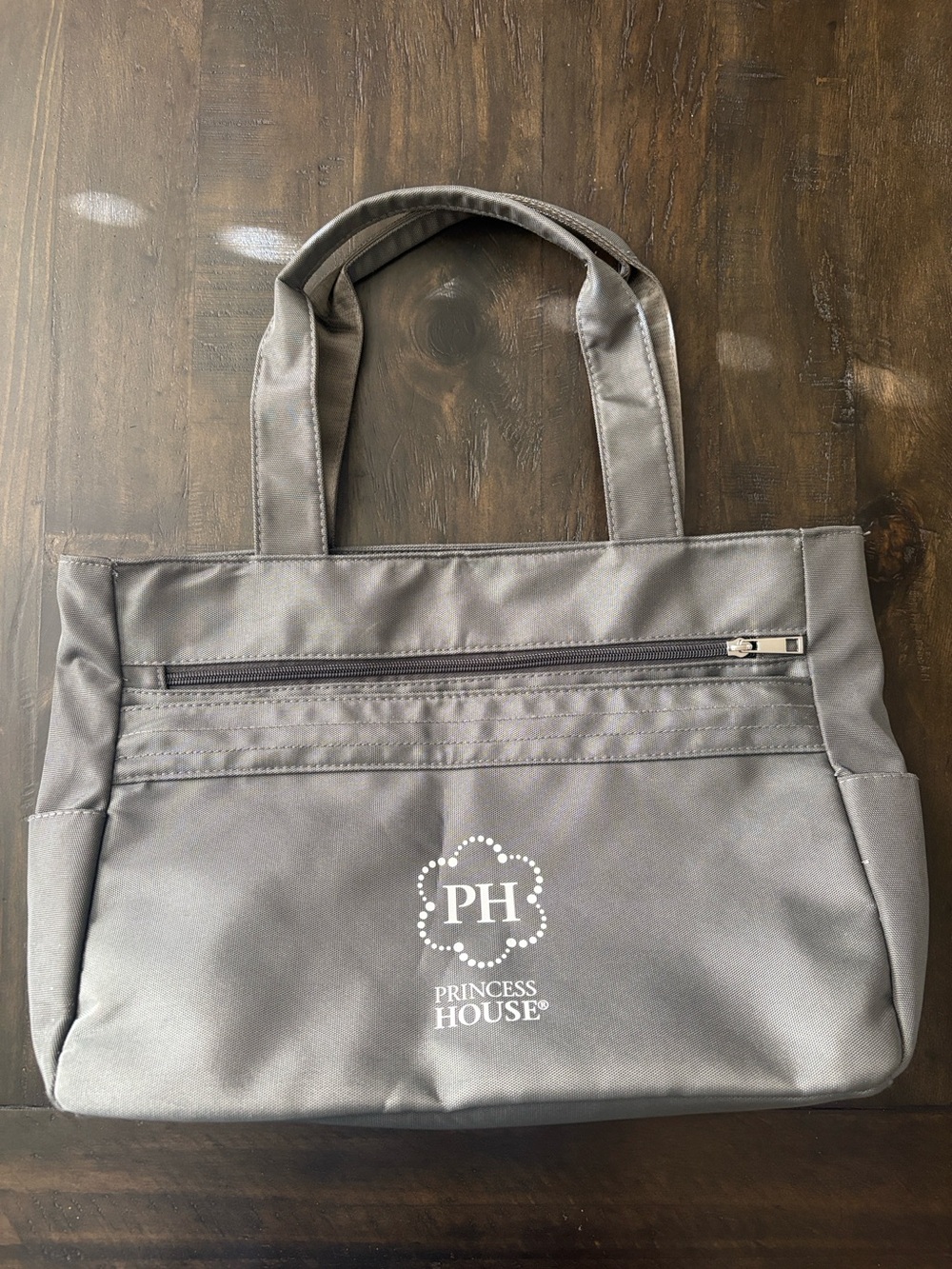Princess House Gray and White Logo Tote